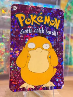 2000 Vintage Pokemon Vending Prism Sticker - Psyduck Solo Gallery #054 - Image 2