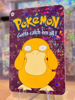 2000 Vintage Pokemon Vending Prism Sticker - Psyduck Solo Gallery #054 - Image 3