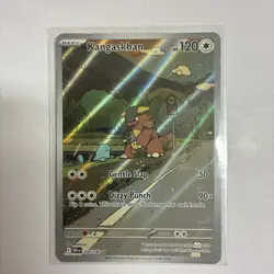 POKEMON DESTINED RIVALS IR KANGASKHAN ILLUSTRATION RARE FULL ART 204/182 - Image 1