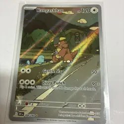 POKEMON DESTINED RIVALS IR KANGASKHAN ILLUSTRATION RARE FULL ART 204/182 - Image 2
