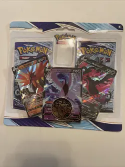 Pokemon Chilling Reign 2 Pack Blister Galarian Zapdos V, Articuno V, Moltres V - Image 1