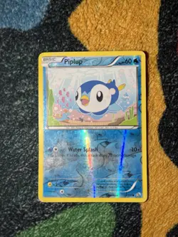 Pokemon TCG Piplup Reverse Holo Legendary Treasures 33/113 60HP Common Eng - Image 1