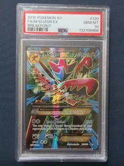 Pokemon M Scizor EX Full Art Rare XY Breakpoint 120/122 Mega PSA 10 GEM MINT - Image 3