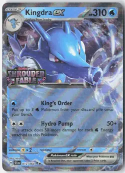 Kingdra ex (Shrouded Fable Stamped) 012/064 Holo Pokemon NM - Image 1