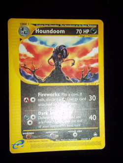 Houndoom 15/147 Aquapolis 2002 Rare Regular 70 HP English Pokemon TCG - Image 4