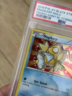 #XY143 SWIRL MAGIKARP-HOLO PSA 8 2016 POKEMON XY BLACK STAR PROMO - Image 2
