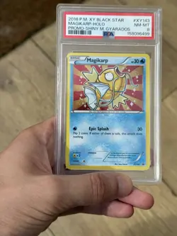 #XY143 SWIRL MAGIKARP-HOLO PSA 8 2016 POKEMON XY BLACK STAR PROMO - Image 4