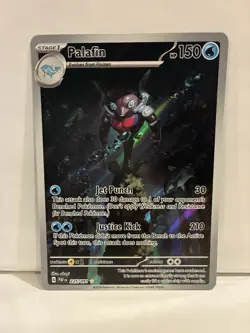 Pokemon Palafin SV: Paldean Fates Illustration Rare Holo 225/091 Water - Image 1