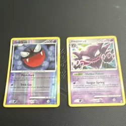 Nintendo Pokemon TCG Gastly & Haunter Reverse Holo Lot 2 Stormfront - Image 1