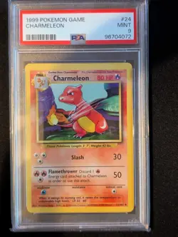 Pokemon TCG Charmeleon 24/102 Base Set PSA 9 - Image 1
