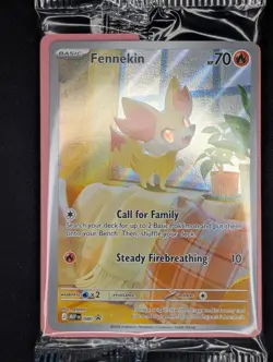 Pokemon TCG Fennekin MEP 080 Black Star Promo Sealed - Image 1