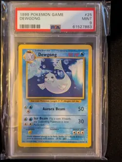 Pokemon TCG Dewgong 25/102 Base Set PSA 9 - Image 1