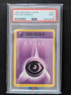 Pokemon TCG Psychic Energy 101/102 Base Set PSA 9 - Image 1