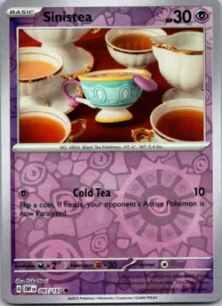Sinistea 097/197 Obsidian Flames Pokemon TCG Reverse Holo C NM - Image 1