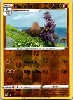 Machoke 087/196 Lost Origin Pokemon TCG Reverse Holo UC NM - Image 1