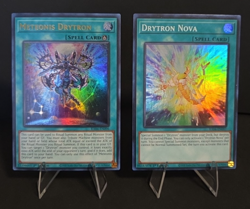 Yugioh x2 Spell Set Drytron Nova + Meteonis Drytron - RA04 - Secret + Super Rare - Image 1