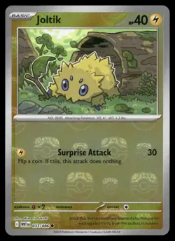 Joltik 033/086 Master Ball Reverse Holo White Flare Pokemon NM/M - Image 1