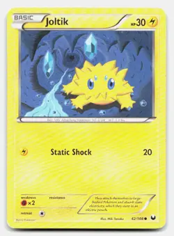 Joltik 42/108 Common Dark Explorers Pokemon LP - Image 1