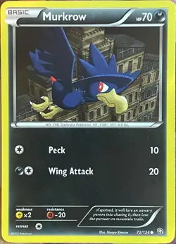 Murkrow - 72/124 - Dragons Exalted Pokemon 2012 - Image 1
