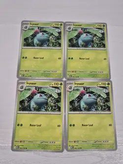Pokemon TCG 4x Ivysaur 002/132 Playset Mega Evolution Deck Building Playable - Image 1