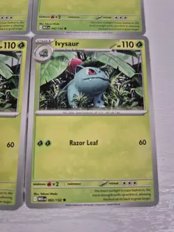 Pokemon TCG 4x Ivysaur 002/132 Playset Mega Evolution Deck Building Playable - Image 2
