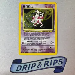 Pokemon - 6/64 - Mr. Mime - Jungle WoTC Unlimited Holo Rare Light Play - Image 1
