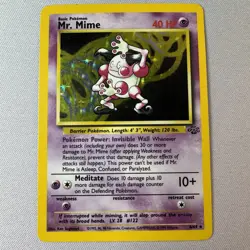Pokemon - 6/64 - Mr. Mime - Jungle WoTC Unlimited Holo Rare Light Play - Image 2