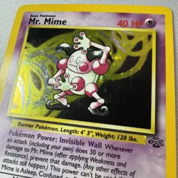 Pokemon - 6/64 - Mr. Mime - Jungle WoTC Unlimited Holo Rare Light Play - Image 3