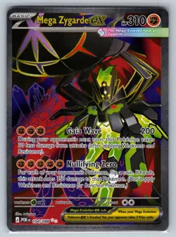 Mega Zygarde ex 104/088 Ultra Rare Perfect Order Pokemon Holo Near Mint - Image 1