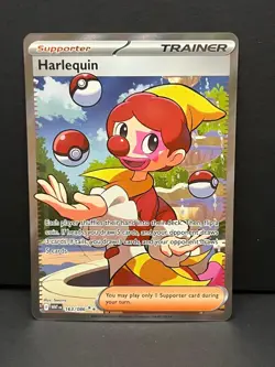 Harlequin 163/086 Holo Ultra Rare White Flare Pokemon Near Mint - Image 1