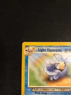 Light Vaporeon 52/105 - Pokemon Neo Destiny Unlimited Vintage - WOTC - LP - Image 2