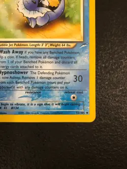 Light Vaporeon 52/105 - Pokemon Neo Destiny Unlimited Vintage - WOTC - LP - Image 4