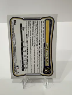 Topps 2026 Bowman Draft Chrome Jacob Misiorowski RC Brewers #BDC-132 Mojo - Image 2