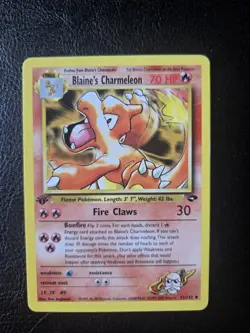 Pokemon TCG: Blaine's Charmeleon 1st Edition 31/132 Gym Challenge - Image 1