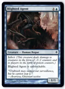 Blighted Agent NPH 29 Magic: The Gathering C NM - Image 1
