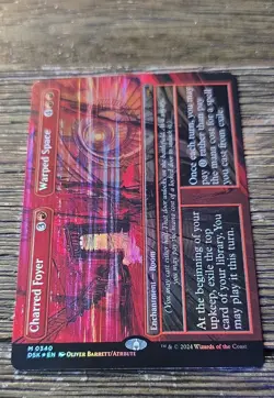 Charred Foyer Warped Space (Borderless) Duskmourn: House of Horror Regular - Image 1
