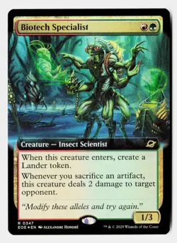 Biotech Specialist (Extended Art) 347 EOE Magic: The Gathering Foil - Image 1