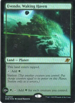 MTG: Edge of Eternities: Foil Evendo, Waking Haven: Lightly Played Condition - Image 1