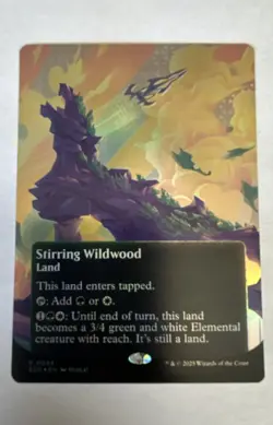 Stirring Wildwood (0084) Borderless Edge of Eternities: Stellar Sights Foil MTG - Image 1