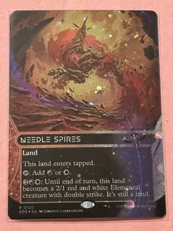 Needle Spires (0120) (Borderless) (Galaxy Foil) Edge of Eternities: Stellar... - Image 1