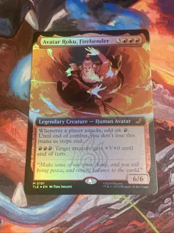 MTG Avatar: The Last Airbender AVATAR ROKU, FIREBENDER Mythic Rare Foil MTG Mint - Image 1