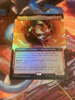 MTG Avatar: The Last Airbender AVATAR ROKU, FIREBENDER Mythic Rare Foil MTG Mint - Image 4