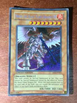 Yugioh Horus the Black Flame Dragon LV8 EEN-ENSE1 Limited Edition Secret HP DMG - Image 1