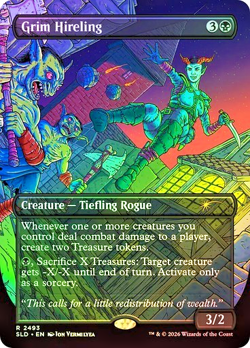 MTG - Grim Hireling - Foil - Dungeons & Dragons Secret Lair Magic the Gathering - Image 1