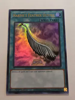 Harpie's Feather Duster MAMA-EN076 Ultra Rare Alt Art Yugioh 1st Edition Mint - Image 1