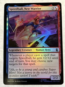 Speedball, New Warrior Marvel Super Heroes Foil - Image 1