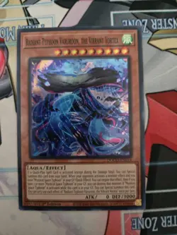 Yugioh Radiant Typhoon Varuroon, the Vibrant Vortex DOOD-EN016 SR NM Presale - Image 1