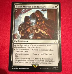 Magic: The Gathering Black Market Connections Regular Rare EN Black Enchantment - Image 1
