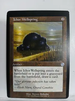 MTG Ichor Wellspring #21 BRR - The Brothers War Retro Artifacts Miscut MP Uc - Image 1