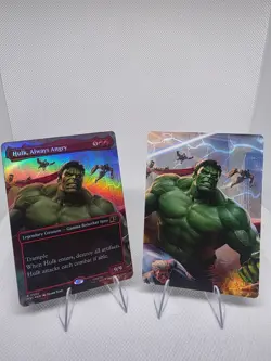 Marvel Super Heroes MTG COMPLETE Art Series! + Marvel Super Heroes HOLO Set Rare - Image 3